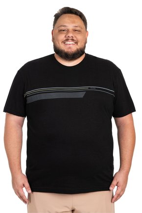 Camiseta Plus Size Cobra D'agua Contorno - Marinho
